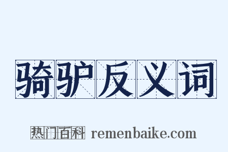 骑驴反义词是什么意思的图片